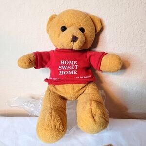 Stuffed Teddy Bear Habitat for Humanity Home Sweet Home Tee Shirt